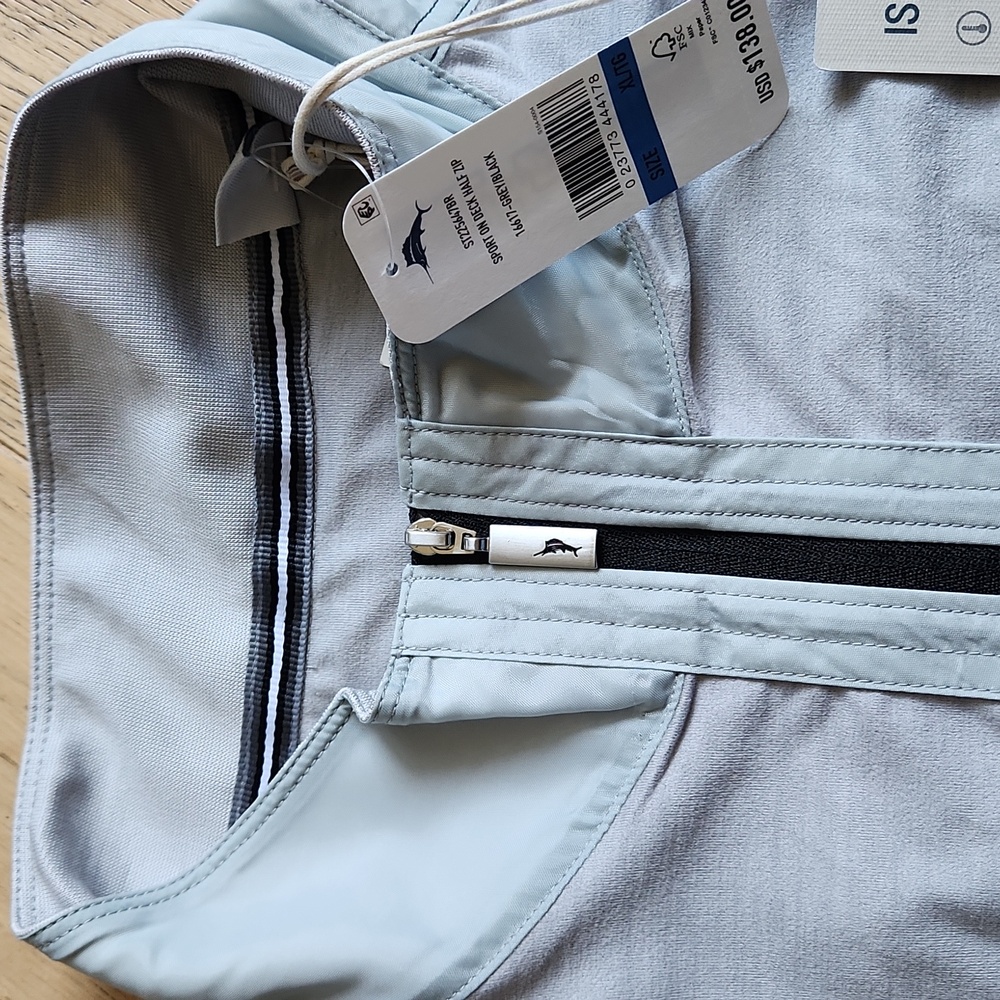 Tommy Bahama Sport On Deck Half Zip IslandZone Pullover - Picture 8 of 16